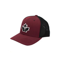 Browning Trucker Cap Maple Leaf, Red and Black