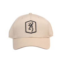 Browning Cap Red Maple Leaf On Back - Tan
