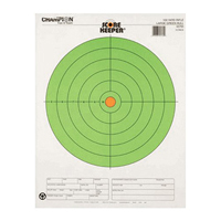 Champion Large Green Bullseye Target  100 Yd 12 Pack
