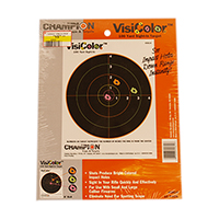 Champion Visicolor Bullseye Target  8" 10 Pack