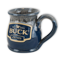 Buck Knives Round Blue Mug