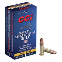 CCI Quiet-22 Segmented HP Rilfe Ammo 22LR