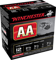 Winchester AA 12GA #7.5 Lead Shot 2-3/4" 1oz 25 Rounds