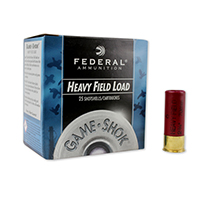 Federal Game Shok Heavy Field 12GA #6 Lead Shot 2-3/4" 1-1/8oz 25 Rounds