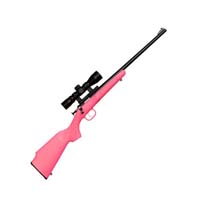 Keystone KSA2220PKG Crickett Bolt Action Youth Rifle Package w/Rifle Pink,