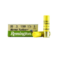 Remington Nitro Turkey Magnum Loads Shotshell 20GA, No.5, 3 in 1-1/4 1185