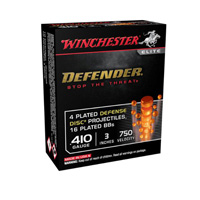 Winchester 410GA. 3" PDX1 Defender 4 Disc & 16 Plated BBS 10/BX
