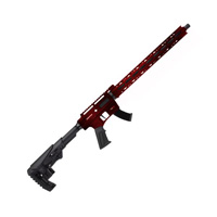 Derya TM22 Distressed Red 22LR 18" Threaded Barrel With long hand-guard and