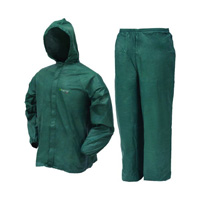Frogg Toggs UL12104-09LG Men's Ultra-Lite II Rain Suit, Green, Size LG
