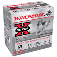 Winchester Super X Waterfowl 12GA #2 Steel Shot 2-3/4" 1-1/8oz 25 Rounds