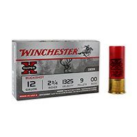 Winchester Super X Deer 12GA 00 Buck 2-3/4" 9 Pellets 5 Rounds