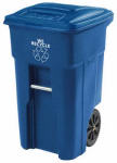 32GAL 2 Wheel Blue Trash Toter