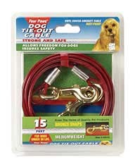 FP TIE OUT CABLE 15' RED