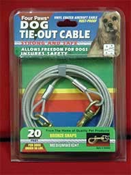 FP TIE OUT CABLE 20' RED