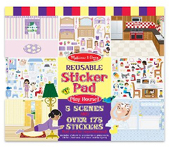 PLAY HOUSE REUSABLE STICKER PAD