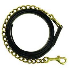 LEATHER LEAD W/CHAIN