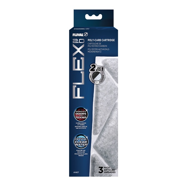 FLUVAL FLEX 2.0 POLY-CARBON 3 PK