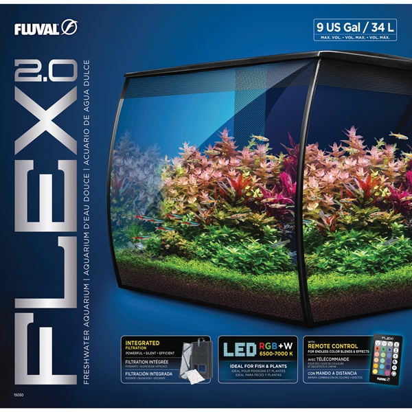 TANK SET 9 G FLUVAL FLEX 2.0 BLK