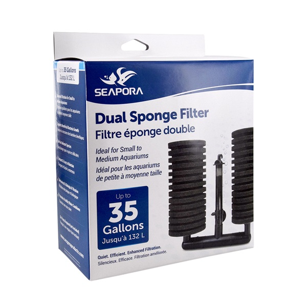 DUAL SPONGE FILTER 35 GAL