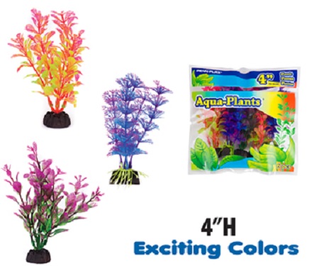 PP AQUAPLANTS 4" COLORFUL 6PK