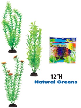 PP AQUAPLANTS 12" GREEN 6PK