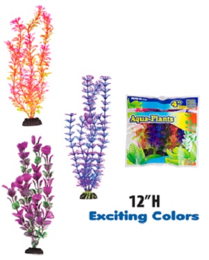 PP AQUAPLANTS 12" COLOR 6PK