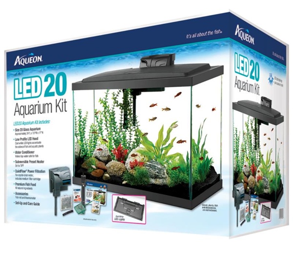 TANK 20 GAL AQUEON AQUARIUM SET