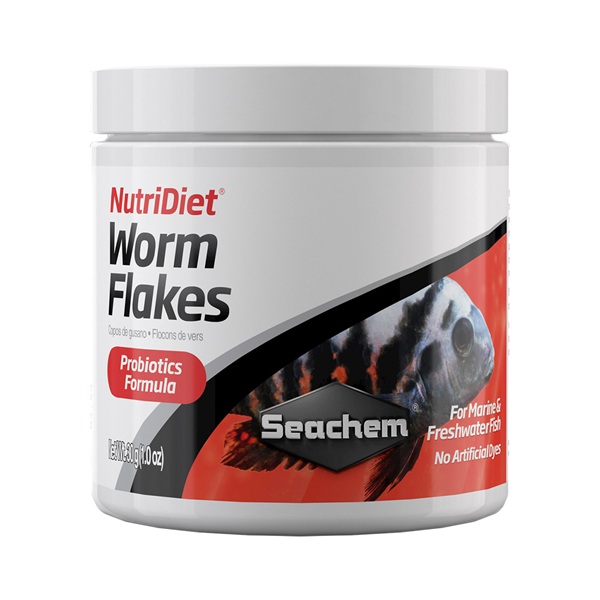 SEACHEM WORM FLAKES  1 OZ
