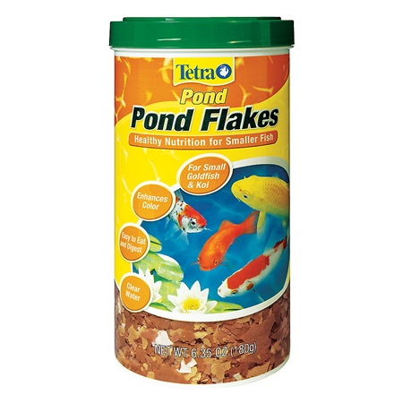 TETRA POND FLAKE FISH FOOD,  6.35 OZ