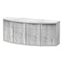 Bowfront 215 gal Sublime Stand 79x27x33 Aqualantis Grey