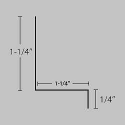 1-1/4"x 4' WHITE WINDOW FLASHING