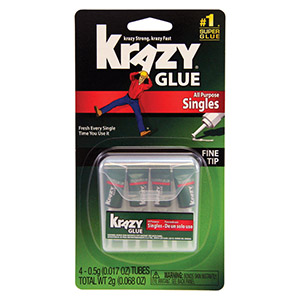 4 Pack Single Use Krazy Glue