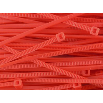 8" Red Zip Tie 100ct 50lb