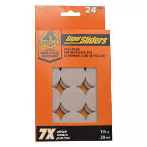 24pc 1.5"beige Felt Pad