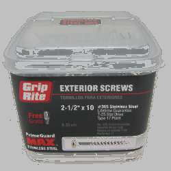 2-1/2" Ss Exterior Screw 5#