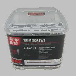 2-1/4" Ss Trim Head Screws 5#