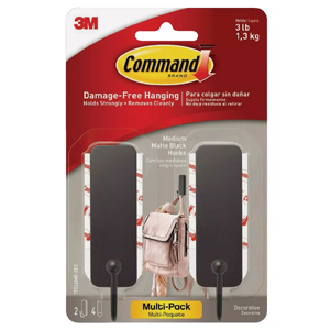 Md Decor Hook Mt Black