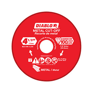 4-1/2" Diamond Disc Met Cut +