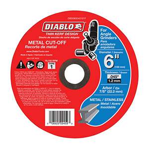 Diablo 6" Met Cutoff Thin Kerf