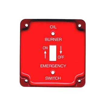 4" Square Oil Brnr Switch Cvr