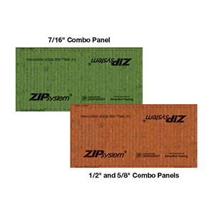 5/8" Zip Combo Sheathing (brown)