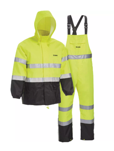 L Ansi Class 3 Hi-vis 2pc Rnsuit