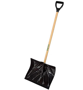 18" Poly Snow Shovel Steel Hdl