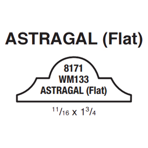 1-3/4" Fjp Astragal Wm133    16'