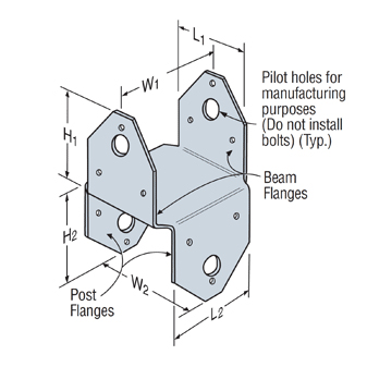 4" POST HALF BASE 18ga.    Z-MAX