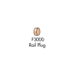 (e) 1" Rail Plug Beech