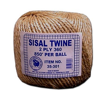 1ply Sisal Twine 360' 5# Ball