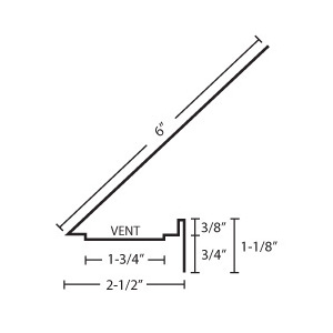 Hicks Vented Drip Edge 10' Mill