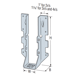 2x4 SINGLE JOIST HANGER ZMAX