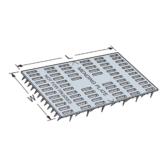 3 X 6 Mending Plate 20 Ga